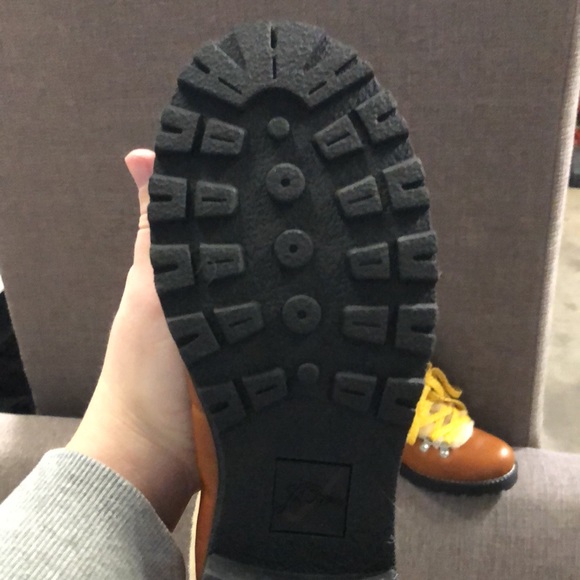 J. Crew Brown Winter Boots with Yellow Laces - Picture 3 of 8